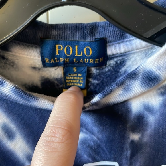 Boys Polo Ralph Lauren Tie Dyed Sweatshirt - Picture 3 of 3